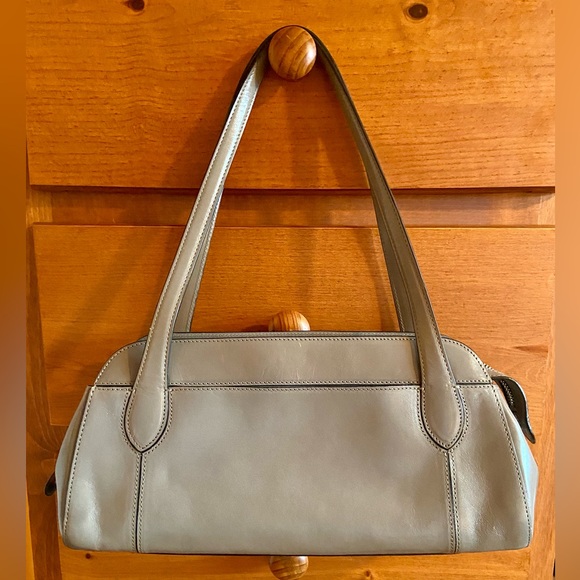 Monsac Original Smooth Italian Buttery Leather Double Handle Shoulder Bag - Picture 2 of 6